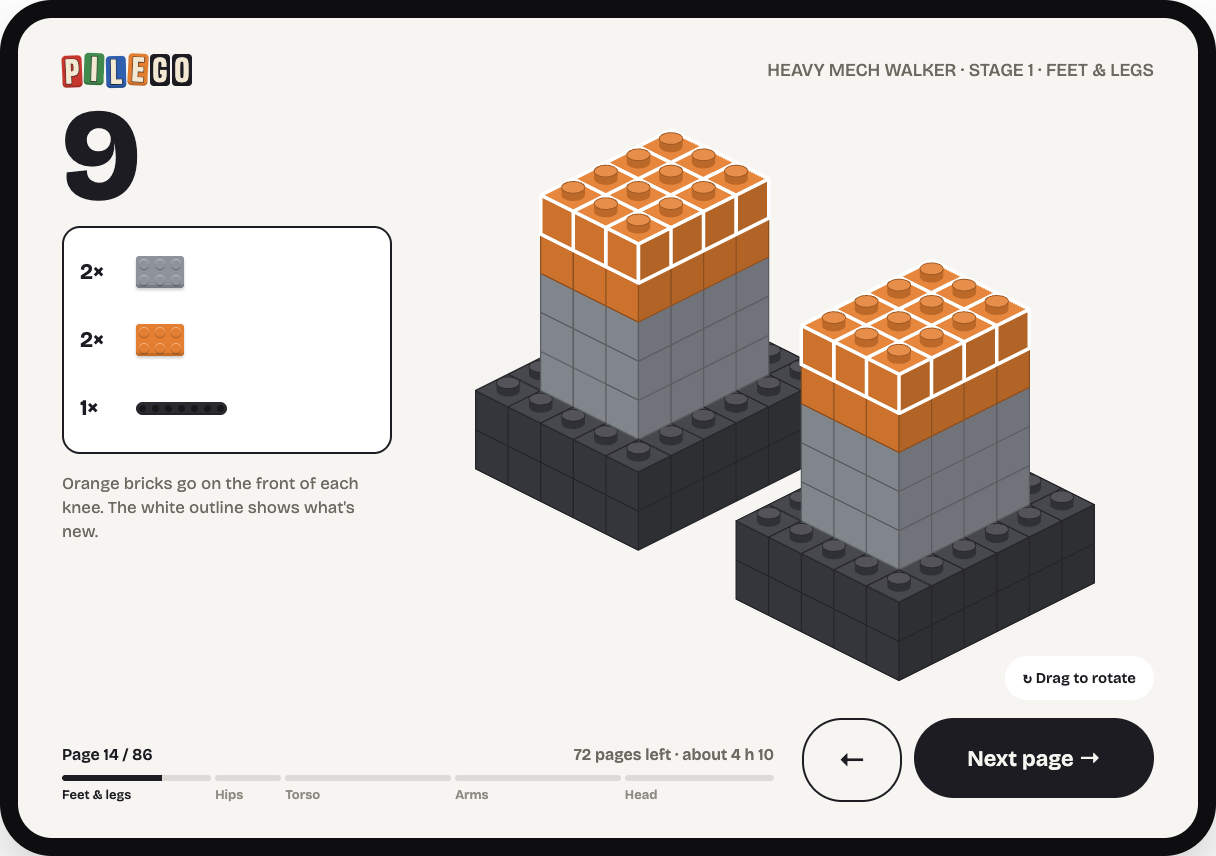 Step page